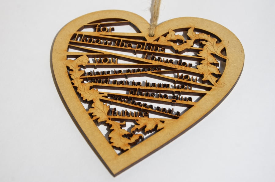 Large wooden heart - Plans (Jeremiah 29:11)