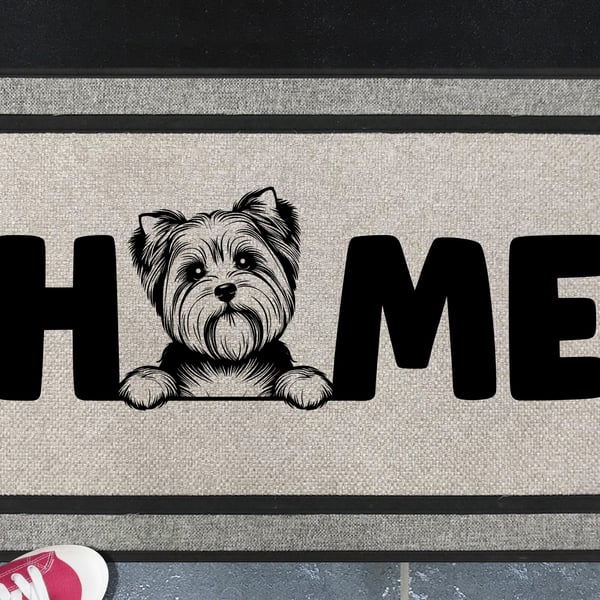 Biewer Terrier Doormat No.5 - All Weather - Biewer Terrier Welcome Mat, 45x70cm 