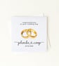 Wedding Rings Congratulations or Engagement Card - Custom Names & Date