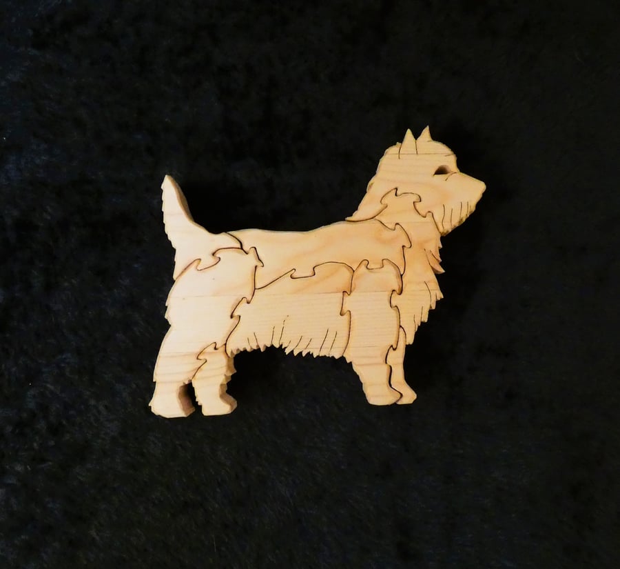 Unique Wooden West Highland Terrier Jigsaw Puzzle