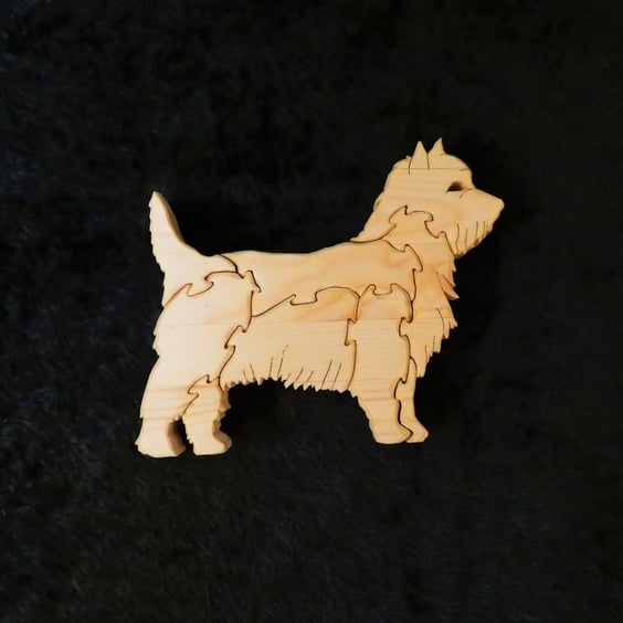 Unique Wooden West Highland Terrier Jigsaw Puzzle