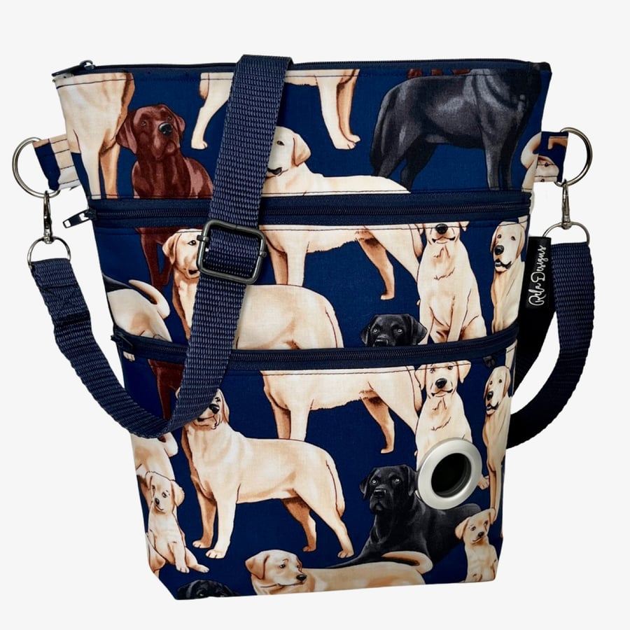 Dog walking bags,Blue Labradors