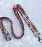 Liberty Tana Lawn lanyard, with swivel lobster clip, 20.4 inches, floral
