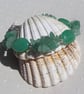 Green Aventurine Gemstone Beaded Chakra Bracelet "Cool Mint" - Image 2