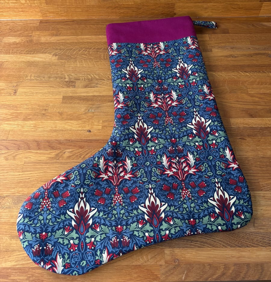 William Morris Christmas Stocking.