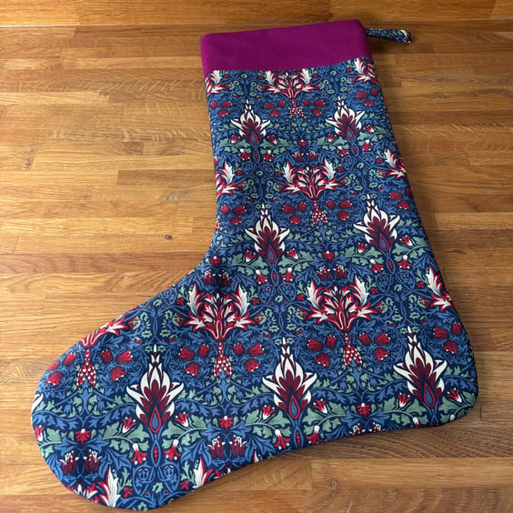 William Morris Christmas Stocking.