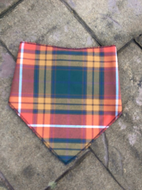 Buchanan Ancient Tartan bandana bib, babies ,children