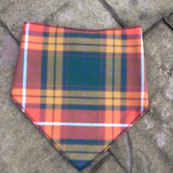 Buchanan Ancient Tartan bandana bib, babies ,children