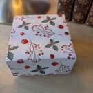 Christmas Gift Box - Holly and Gems