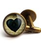 Black Heart No.2 Cufflinks (RR10) - Image 1