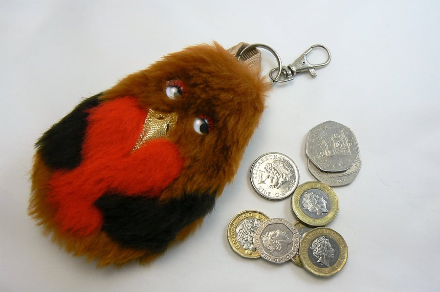 robin coin purse (can be clipped onto handbag)