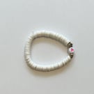 White love heart bracelet 