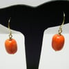 Orange Magnesite Earrings