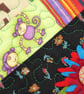 Notebook. A5 size. Lined Notepad with Quilted Crazy Patchwork Cover. Greens - Image 5