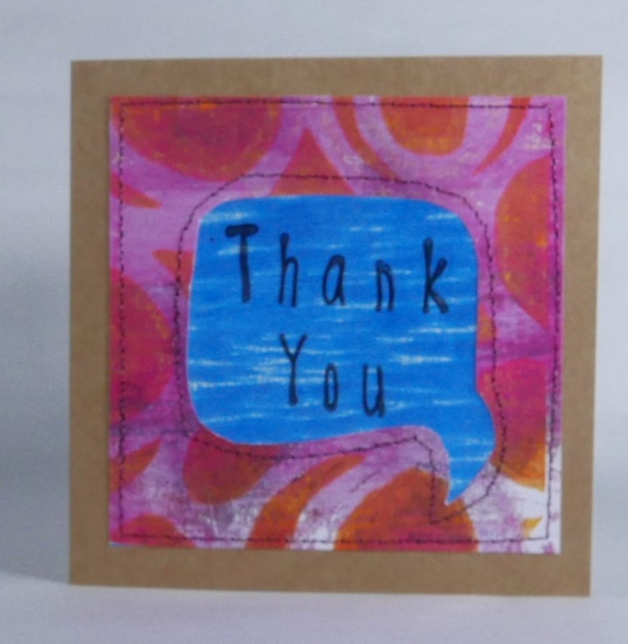 Handmade Thank you Card