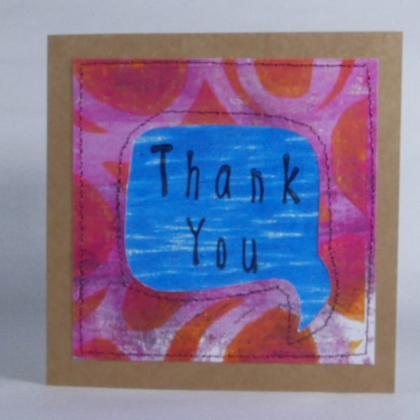 Handmade Thank you Card