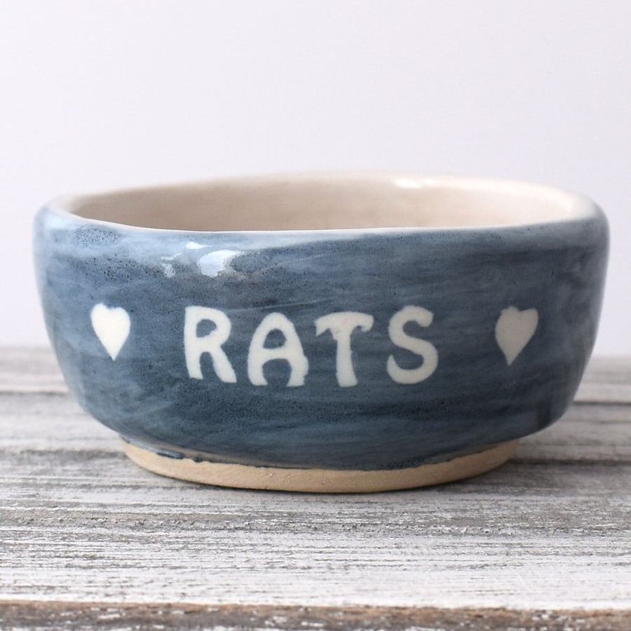 19-406 Pet rat bowl RATS (UK postage free)