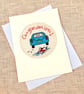 Congratulations, Driving Test, Blank Cross Stitch Card - Image 1