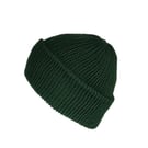 Bottle Green cotton beanie - Handmade - 100% cotton yarn - Unisex beanie