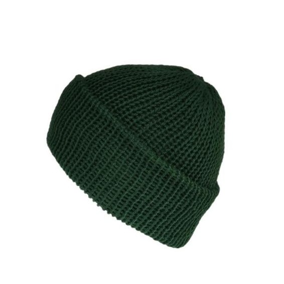 Bottle Green cotton beanie - Handmade - 100% cotton yarn - Unisex beanie