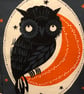 Handy Crow and Owl Gothic Tote Book Craft  Bag  - Image 3
