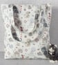 Tote bag, shopping bag, cats, birds - Image 1