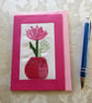 Individually Hand Crafted Textile Blank Card - Image 1