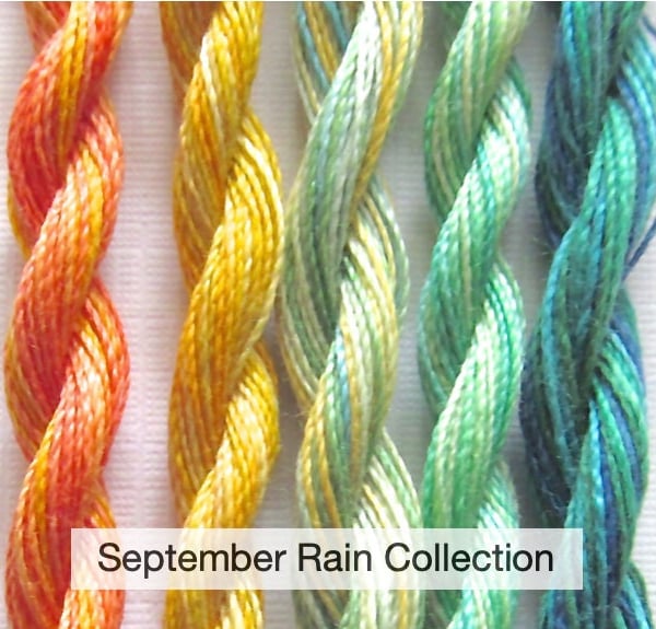 Fine Perle 16 Variegated Embroidery Thread - September Rain