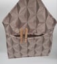 Peg bag pink lilac geometric clip on, free UK delivery.  - Image 3