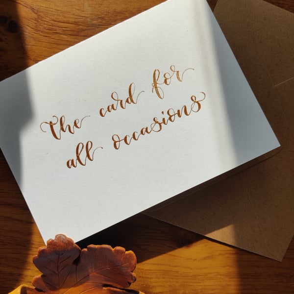 Calligraphy Cards "The card for all occasions" - Pack of 5