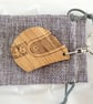 Personalised Helmet Keychain - Wood Keyring with Gift Bag - Image 6