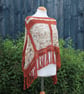 Rust and Beige Mix Crochet Poncho - Design A542 - Image 2