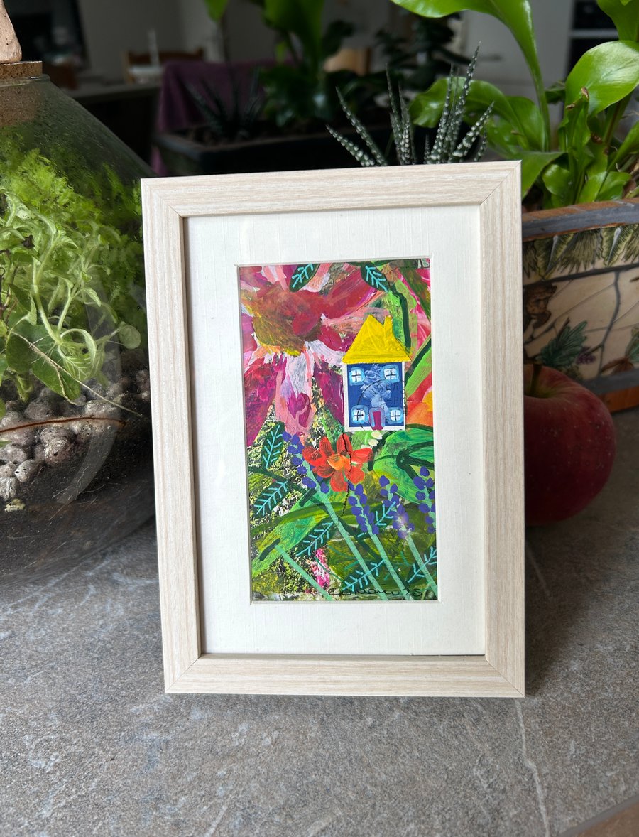 Number 4 Cottage Gardens - Original Mixed media framed pictures 