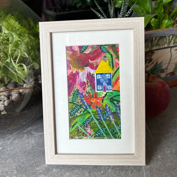 Number 4 Cottage Gardens - Original Mixed media framed pictures 
