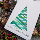 Watercolour Christmas tree card