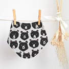 Animal Print Baby Bibs Bandana Style