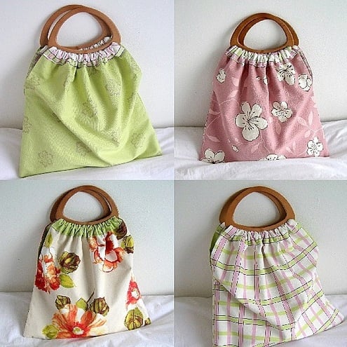 PDF Reversible Craft/Knitting Bag Sewing Pattern by LillyBlossom