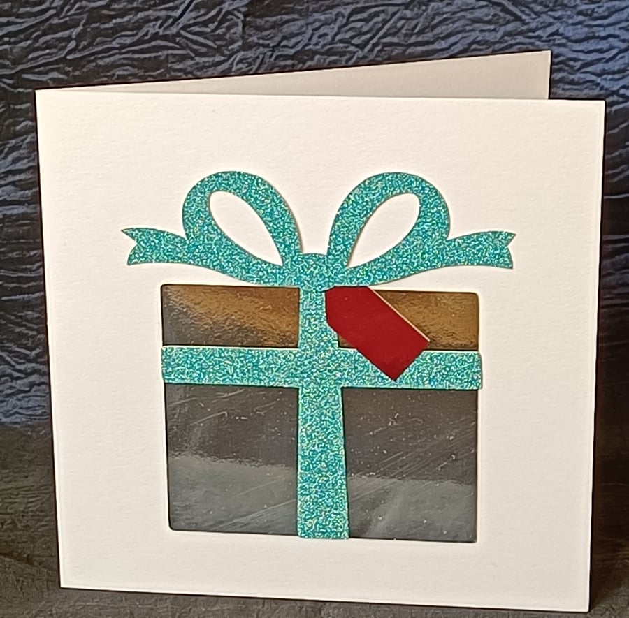 Christmas Card - Silver Present