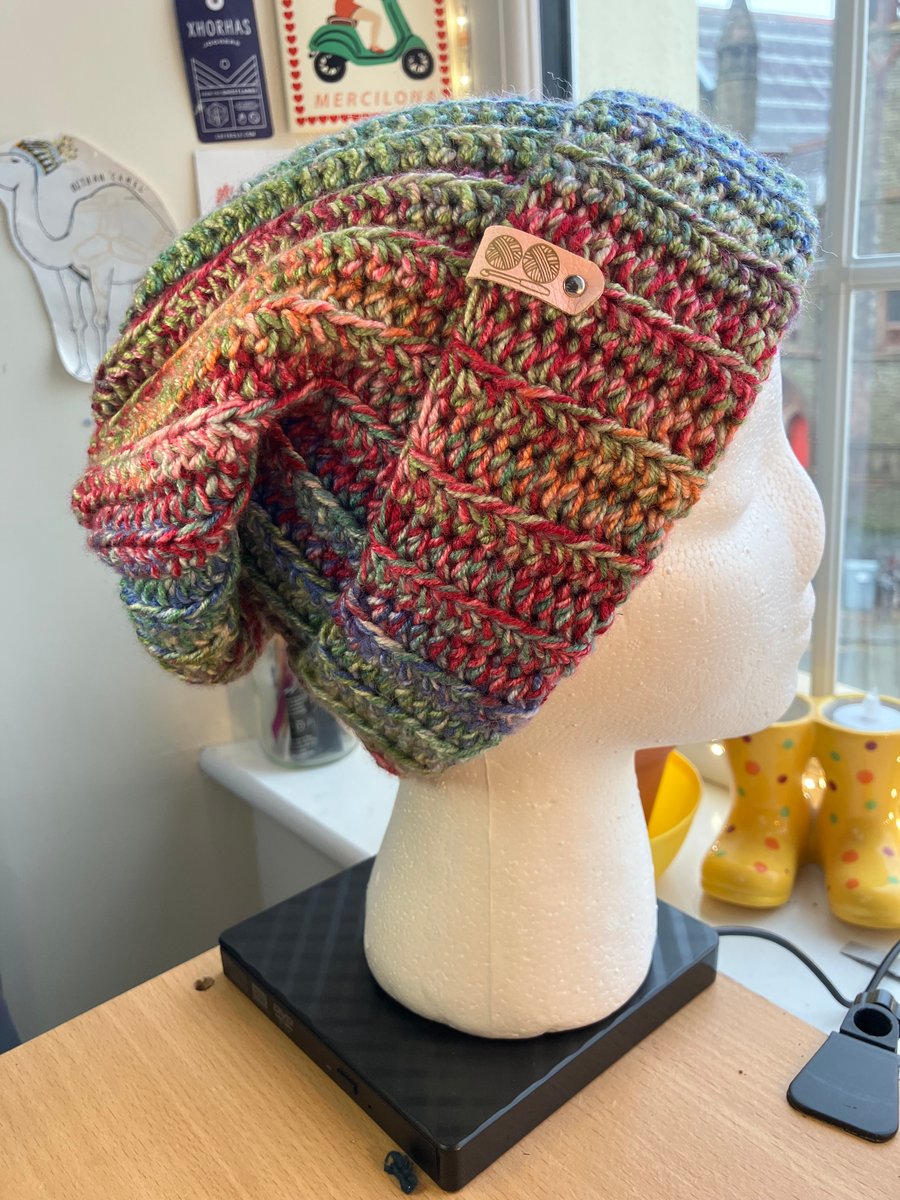 Crochet Schlump "Norwegian Fjord" Beanie, Baggy hat