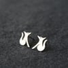 Edge of the woods fox stud earrings