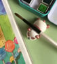 Brush, Pen, Pencil rest, holder. Panda Bear  - Image 1