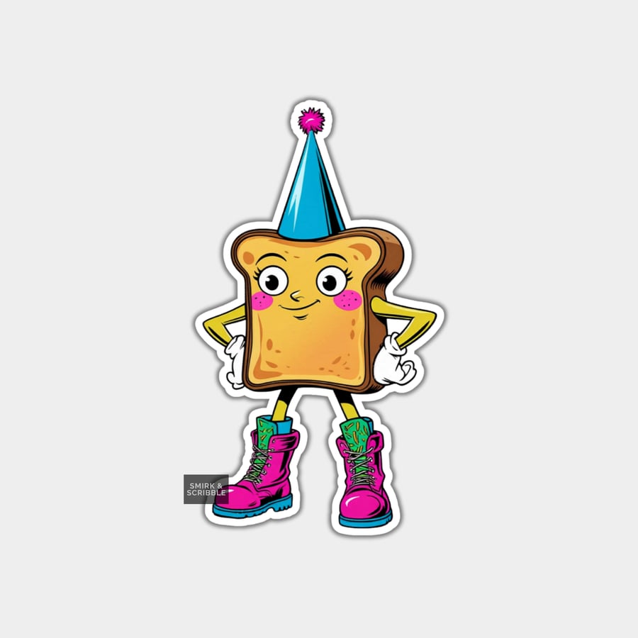 Funny Vinyl Sticker For Adults - Birthday Toast