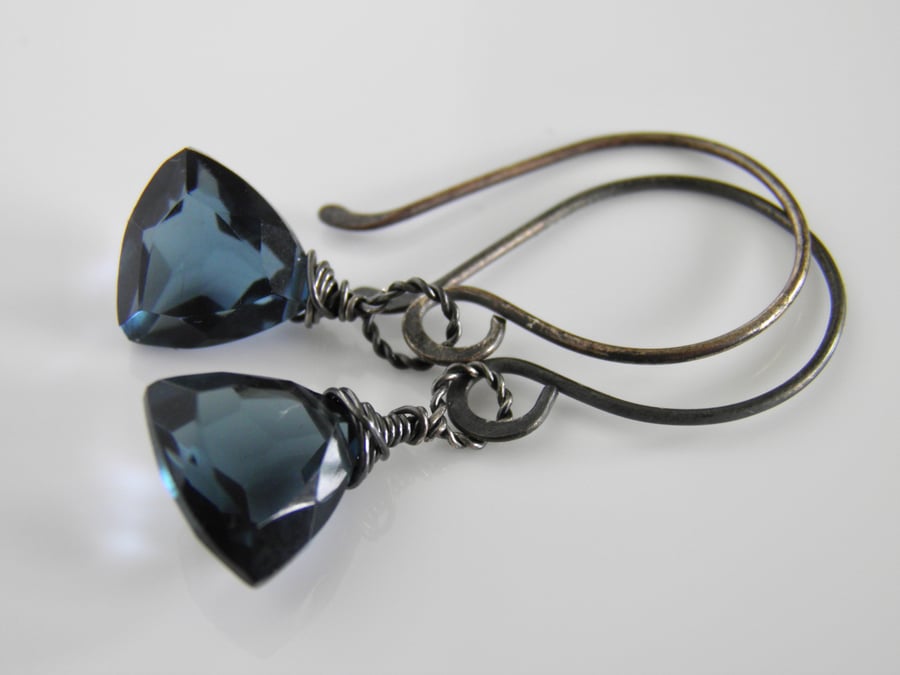 London Blue Quartz Earrings