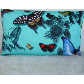 Butterfly Cushion Cover 12x16 Oblong Bolster Christian Lacroix Butterflies