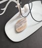 Handcrafted Stone Pendant with 44cm Rope Necklace