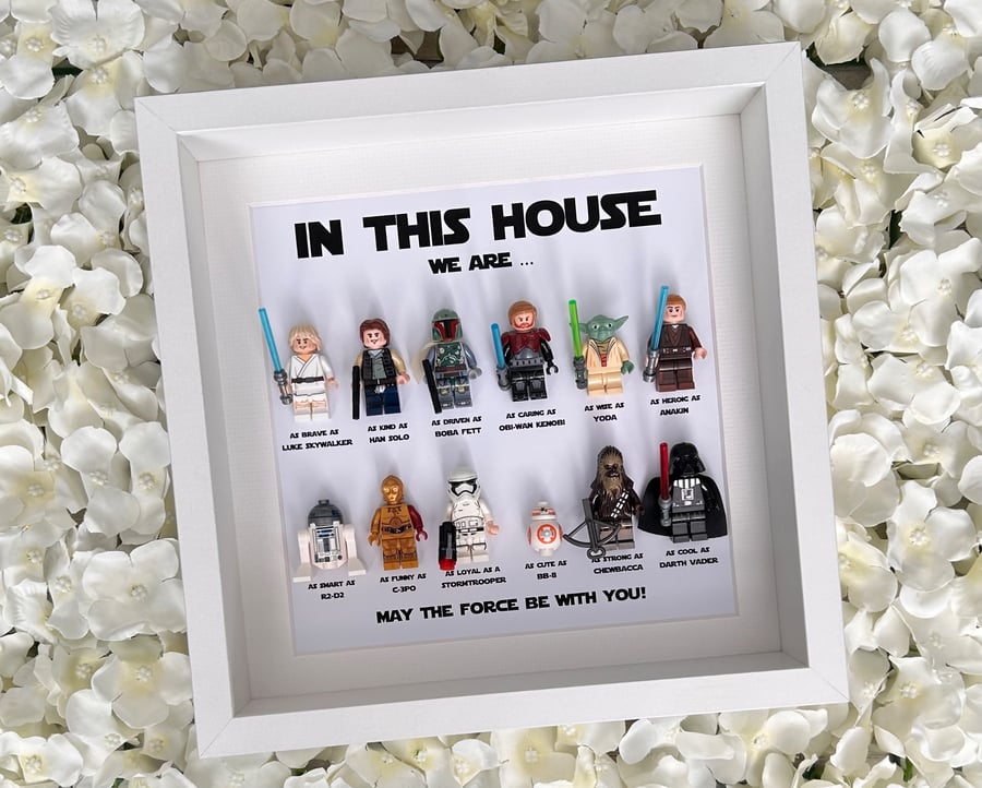 Star Wars "In This House We" 12 Minifigure Frame