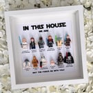 Star Wars "In This House We" 12 Minifigure Frame