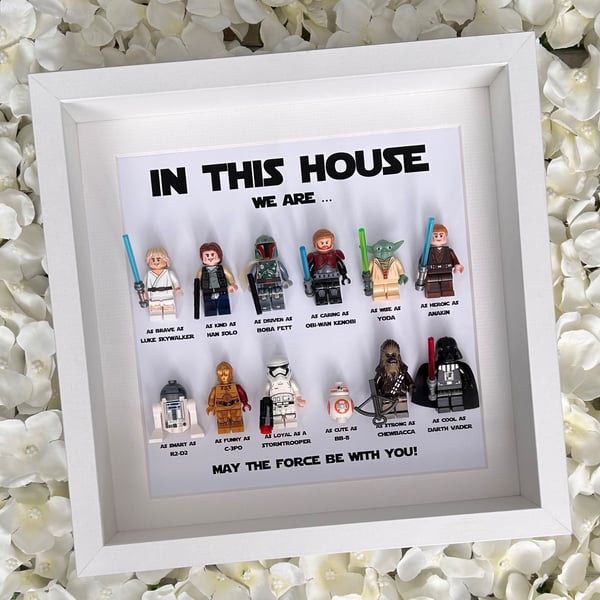 Star Wars "In This House We" 12 Minifigure Frame