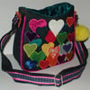 Heart full of love  - Multi coloured heart handbag
