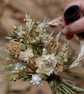Small neutral natural dried flower rattan wreath hoop hanging - Image 7
